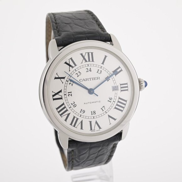 Cartier Ronde Solo XL 3802 W6701010 42mm Stainless Steel Watch W/ Box - Picture 2 of 13